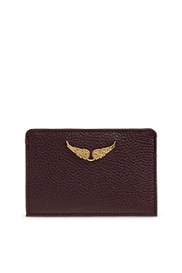 Zadig & Voltaire Wing Emblem Card Holder Wallet