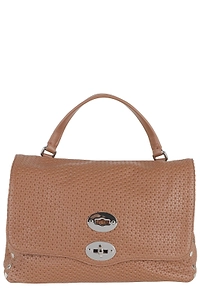 Zanellato Twist-Block Foldover Top Small Tote Bag