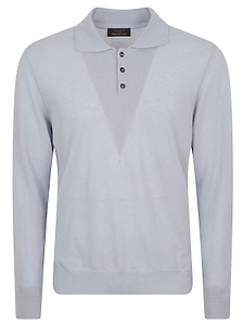 Zanone Polo-Collar Knitted Sweater