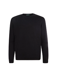 Zanone Ribbed Crew Neck Knitwear