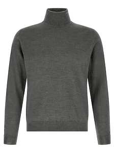Zanone Ribbed Turtleneck Knitted Sweater