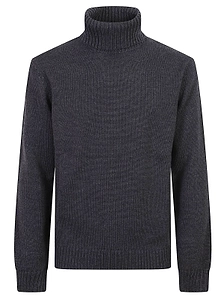 Zanone Ribbed Turtleneck Knitted Sweater
