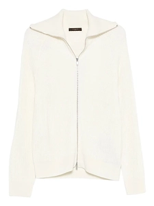 Zanone Ribbed Zip-Up Knitted Sweater
