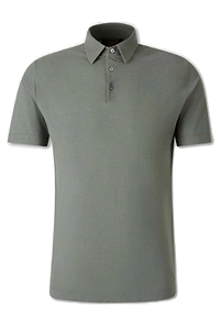 Zanone Short-Sleeved Buttoned Polo Shirt