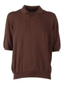 Zanone Short-Sleeved Knitted Polo Shirt
