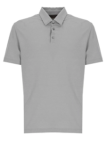 Zanone Three-Button Short-Sleeve Polo Shirt