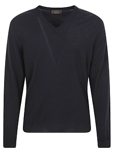 Zanone V-Neck Knitted Sweater