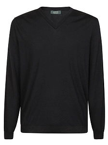 Zanone V-Neck Knitted Jumper