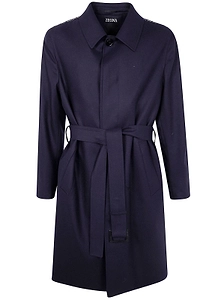 Zegna Belted Long Coat