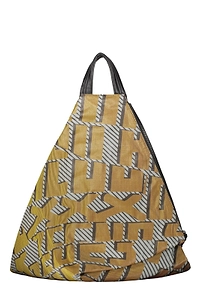 Zegna Geometric Print Sling Sculptural Backpack