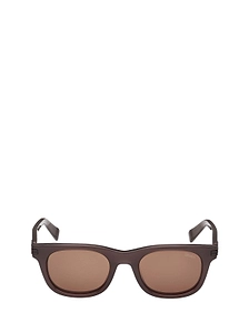 Zegna Rectangular Frame Sunglasses