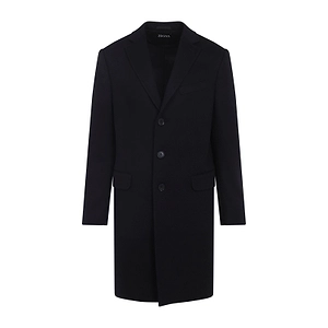 Zegna Single-Breasted Long Coat
