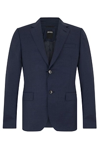Zegna Single-Breasted Wool Blazer