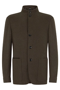 Zegna Stand-Collar Short Coat