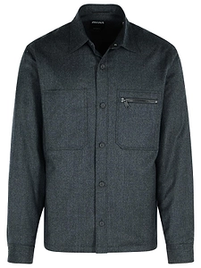 Zegna Zip Detailed Straight Hem Shirt