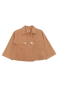 Zhoe & Tobiah Buttoned Pleated Trench Coat