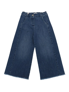 Zhoe & Tobiah Elasticated-Waist Frayed Jeans