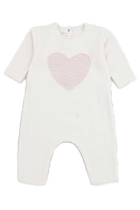 Zhoe & Tobiah Heart Patch Onesie