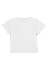 Zhoe & Tobiah Slogan Printed Crewneck T-Shirt
