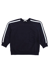 Zhoe & Tobiah Stripe Detailed Crewneck Sweatshirt