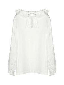 Zhoe & Tobiah V-Neck Ruffled Blouse