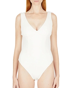 Ziah Lara V-Neck Boucle Swimsuit