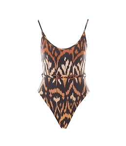 Zimmermann Aster Belted One-Piece Swimsuit