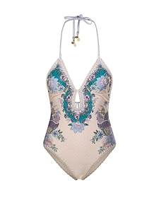 Zimmermann Indra Crochet Detail Swimsuit