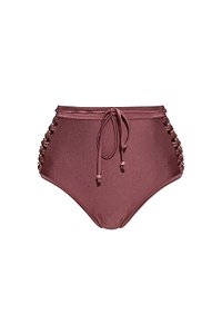 Zimmermann Lace-Up High-Waist Bikini Briefs