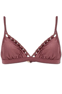 Zimmermann Ruched Trim Bikini Top