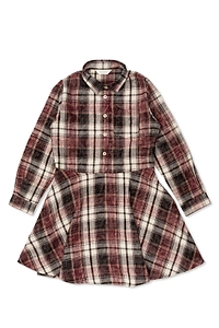 Palm Angels Kids Checked Shirt Dress
