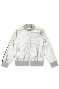 Palm Angels Kids Logo Embroidered Zip-Up Jacket