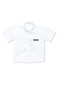 Palm Angels Kids Logo-Patch Buttoned Shirt