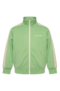 Palm Angels Kids Logo Printed Zip-Up Jacket