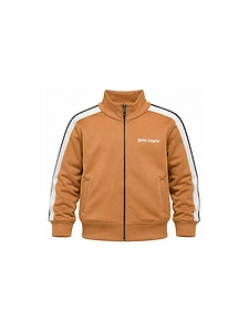 Palm Angels Kids Logo Printed Zipped Track Jacket