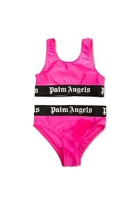 Palm Angels Kids Logo Waistband Two-Piece Bikini Set