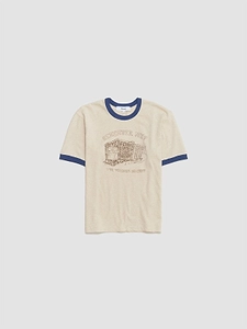 Palmes Remember Ringer Graphic T-Shirt