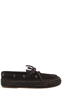 Paloma Barceló Penelope Lace-Up Flat Shoes