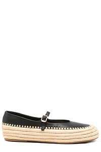 Paloma Barceló Olimpia Raffia Ballet Flats