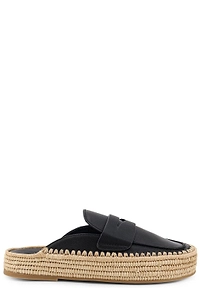 Paloma Barceló Raffia Sole Mules