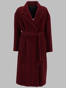Paltò Belted Herringbone Coat
