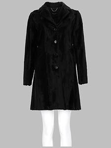 Paltò Single-Breasted Faux Fur Coat