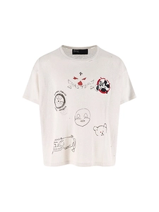 Paly Signature Graphic Printed Cropped T-Shirt