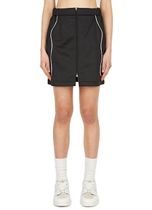 P.A.M. Mirage Front-Zip Track Mini Skirt