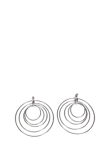 Panconesi Pierced Serpent Hoop Earrings
