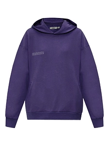 Pangaia Logo Print Hooded Sweater