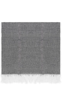 Panicale Lurex Pattern Fringed Scarf