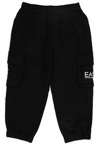 Pantalone Nero Sportivo Con Logo