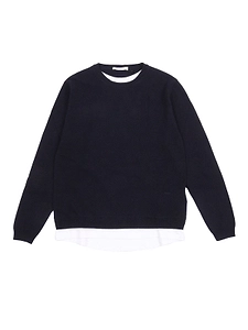 Paolo Pecora Kids Crewneck Layered Sweatshirt