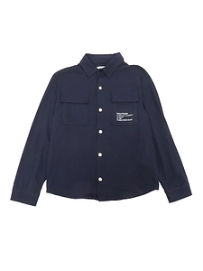 Paolo Pecora Kids Long-Sleeved Curved Hem Jacket